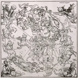 Map of the Northern Sky with representations of the constellations, c.1515